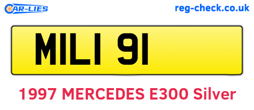 MIL191 are the vehicle registration plates.