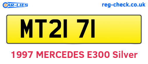 MT2171 are the vehicle registration plates.