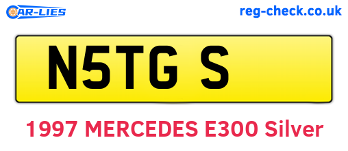N5TGS are the vehicle registration plates.