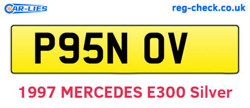 P95NOV are the vehicle registration plates.