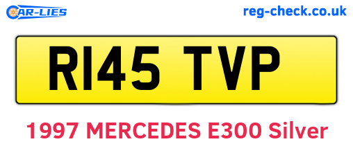 R145TVP are the vehicle registration plates.
