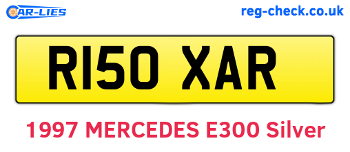 R150XAR are the vehicle registration plates.