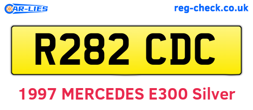 R282CDC are the vehicle registration plates.