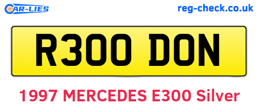 R300DON are the vehicle registration plates.
