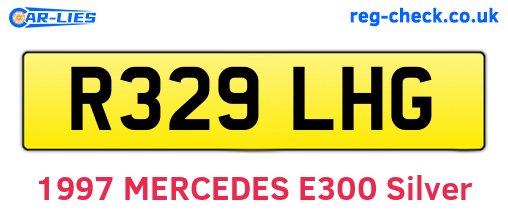 R329LHG are the vehicle registration plates.