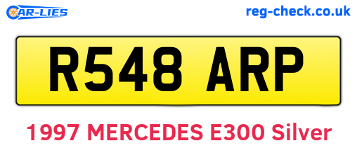 R548ARP are the vehicle registration plates.