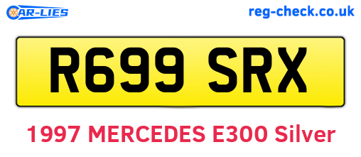 R699SRX are the vehicle registration plates.
