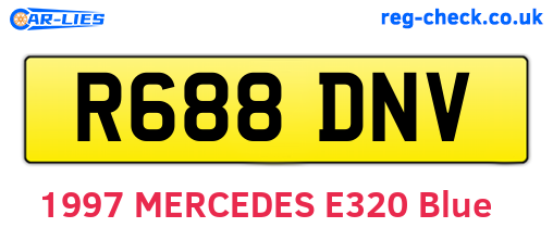 R688DNV are the vehicle registration plates.