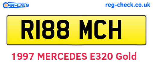 R188MCH are the vehicle registration plates.