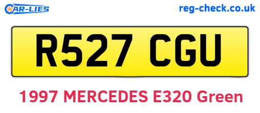 R527CGU are the vehicle registration plates.