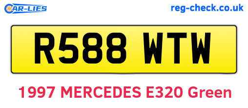R588WTW are the vehicle registration plates.