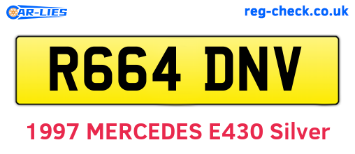 R664DNV are the vehicle registration plates.