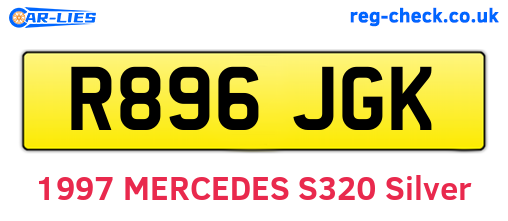 R896JGK are the vehicle registration plates.