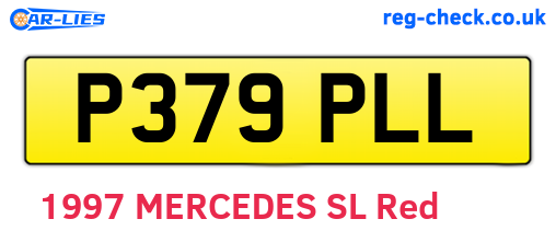 P379PLL are the vehicle registration plates.