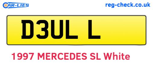 D3ULL are the vehicle registration plates.