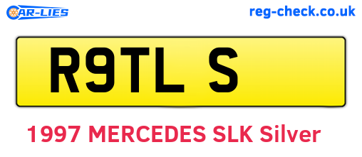 R9TLS are the vehicle registration plates.