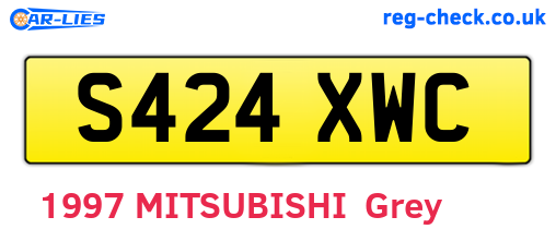 S424XWC are the vehicle registration plates.