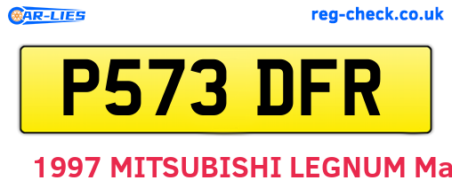 P573DFR are the vehicle registration plates.