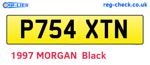 P754XTN are the vehicle registration plates.