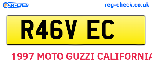 R46VEC are the vehicle registration plates.