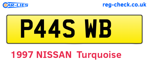P44SWB are the vehicle registration plates.