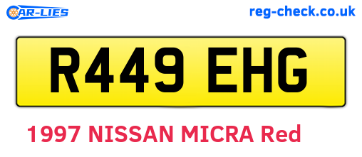 R449EHG are the vehicle registration plates.