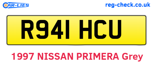 R941HCU are the vehicle registration plates.
