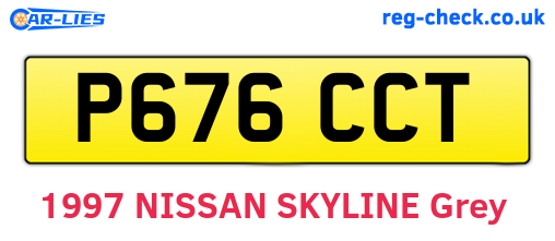 P676CCT are the vehicle registration plates.