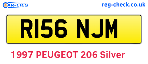 R156NJM are the vehicle registration plates.