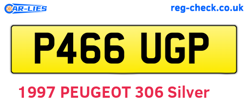 P466UGP are the vehicle registration plates.