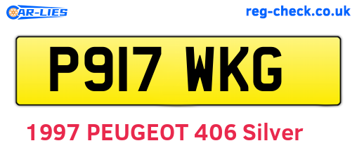 P917WKG are the vehicle registration plates.