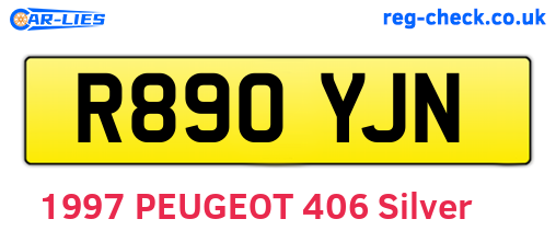 R890YJN are the vehicle registration plates.