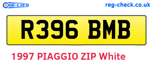 R396BMB are the vehicle registration plates.