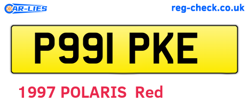 P991PKE are the vehicle registration plates.