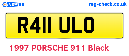 R411ULO are the vehicle registration plates.