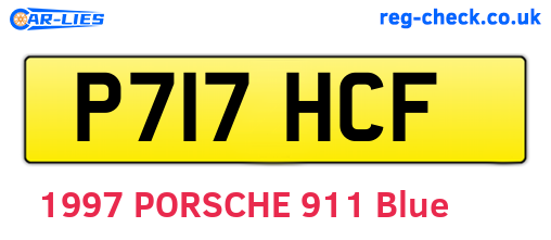 P717HCF are the vehicle registration plates.