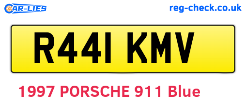 R441KMV are the vehicle registration plates.