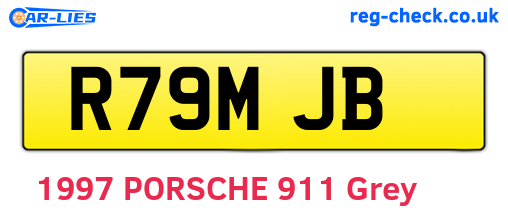 R79MJB are the vehicle registration plates.