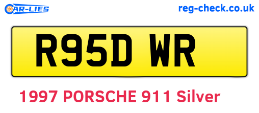 R95DWR are the vehicle registration plates.
