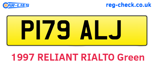 P179ALJ are the vehicle registration plates.