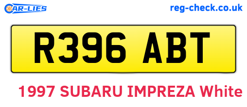 R396ABT are the vehicle registration plates.