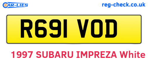 R691VOD are the vehicle registration plates.
