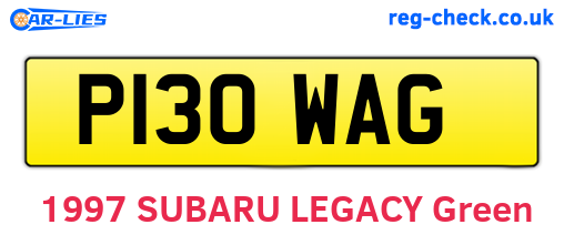 P130WAG are the vehicle registration plates.