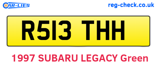 R513THH are the vehicle registration plates.