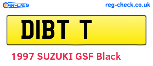 D1BTT are the vehicle registration plates.