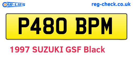 P480BPM are the vehicle registration plates.