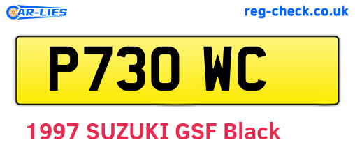 P73OWC are the vehicle registration plates.