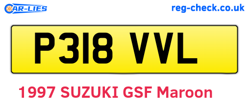 P318VVL are the vehicle registration plates.