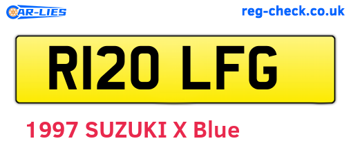R120LFG are the vehicle registration plates.