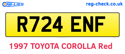 R724ENF are the vehicle registration plates.